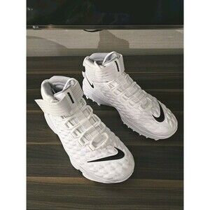 Nike Force Savage Pro 2 D White Black Football Cleats BV3981-100 Men's Size 14.5